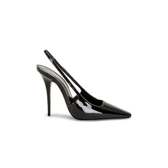 Saint Laurent Shoes - Saint Laurent Tom 110 Heels Nero Black Patent Leather